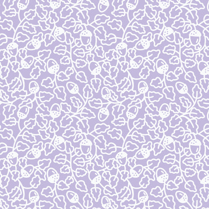 Oak Leaves - Light Blue/White - Jojulein Design - Foxwood - Cloud 9 Fabrics - Organic Cotton Poplin