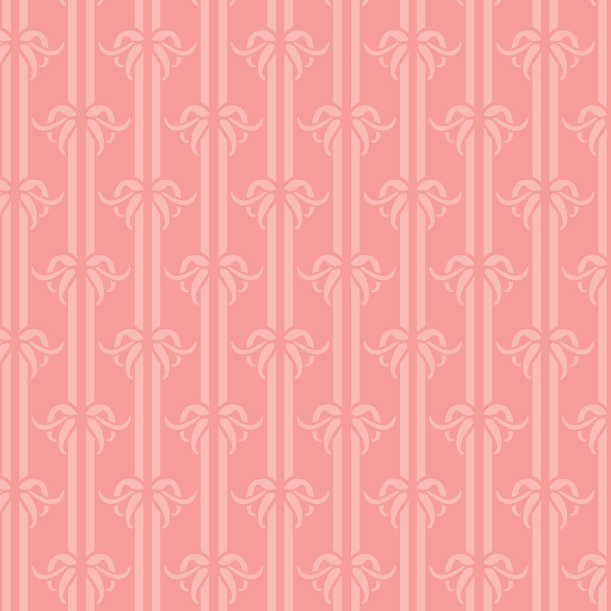 Ties That Bind - Light Pink - Paint-By-Number Garden Party - Elle Crée - Cloud 9 Fabrics - Poplin