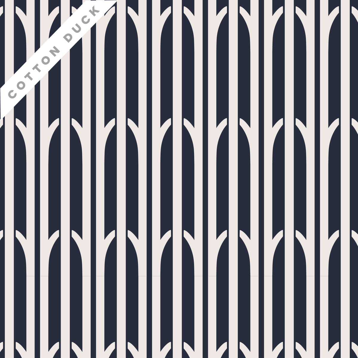 Aaliyah - Navy - Amy MacCready - Elegant Estuaries - Cloud 9 Fabrics - Duck Canvas