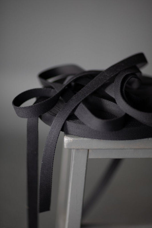 25mm Cotton Webbing - Black - Merchant & Mills (Per Meter) - Simplifi Fabric