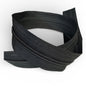 5 Nylon Coil Zipper Chain - Polyester Taper with Black Nylon Teeth - Sold By the Meter - Simplifi Fabric