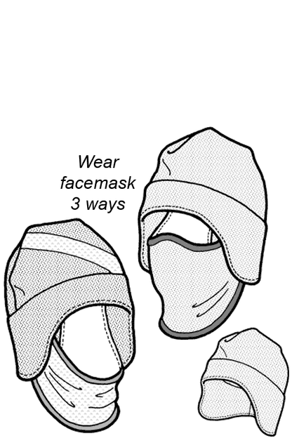 Tuck-Away Balaclava PDF Pattern - 550 - The Green Pepper Patterns