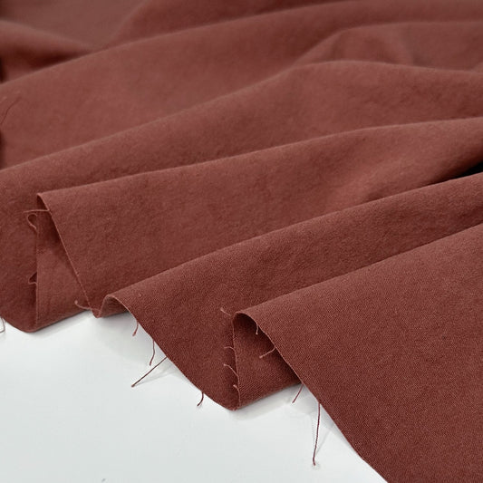 7oz Washed Organic Cotton Canvas - Redwood - Simplifi Fabric