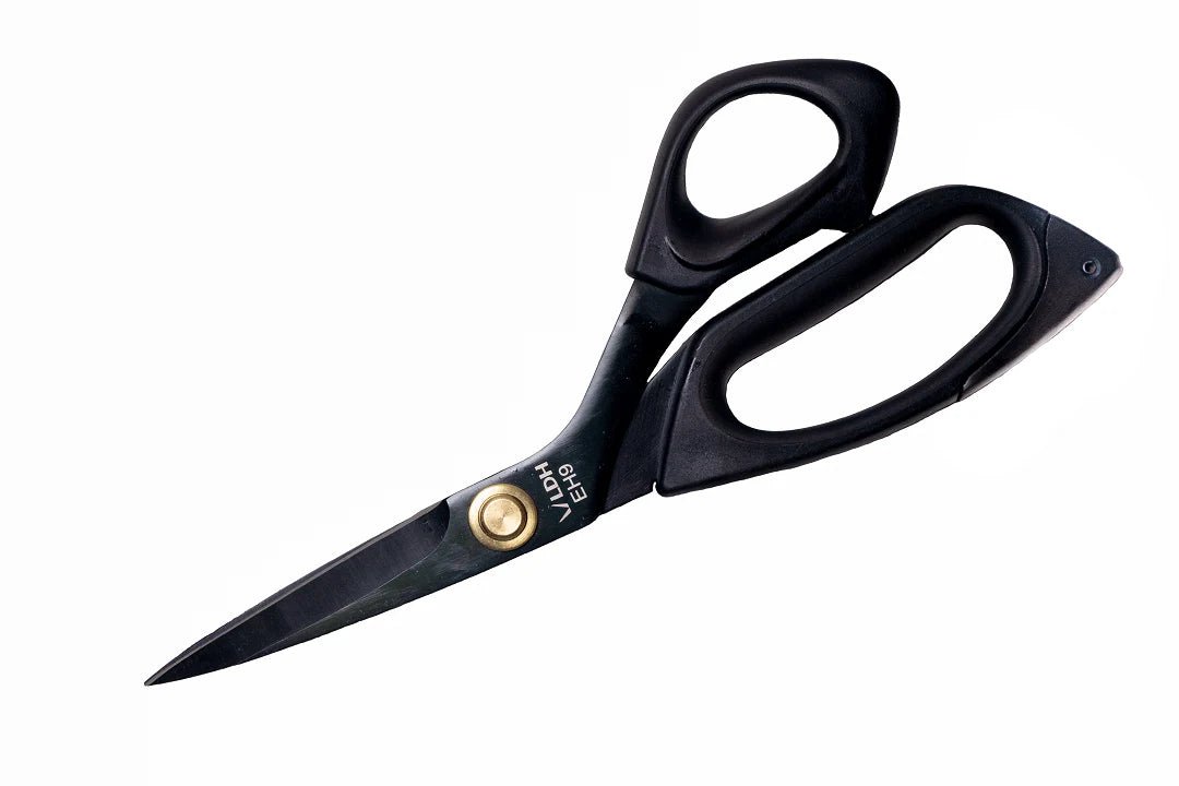 9" Midnight Edition Ergonomic Scissors - LDH Scissors - Simplifi Fabric