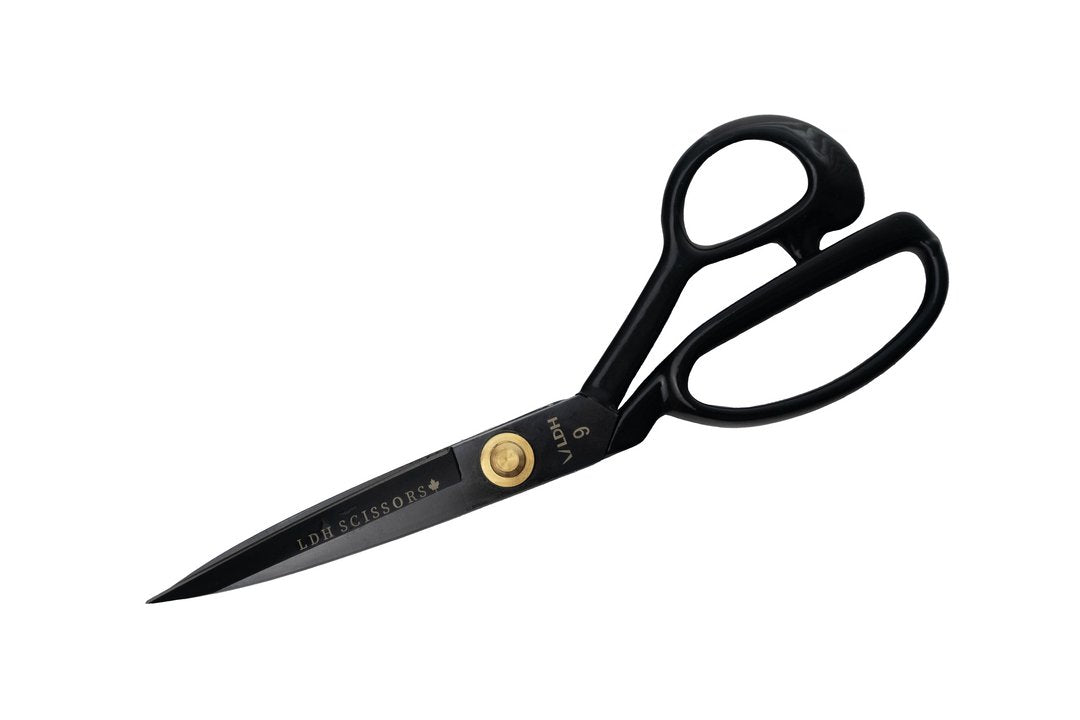 9" Midnight Edition Fabric Shears - Painted Handle - LDH Scissors - Simplifi Fabric