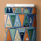 Field Pennants - Blue - Backwoods and Boots - Softly Studio - Cloud 9 Fabrics - Poplin