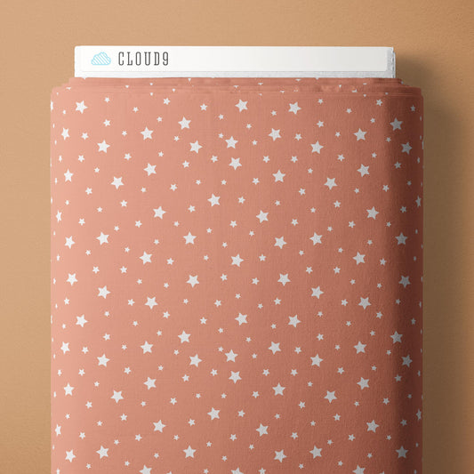 Under The Same Stars - Pink - Backwoods and Boots - Softly Studio - Cloud 9 Fabrics - Poplin