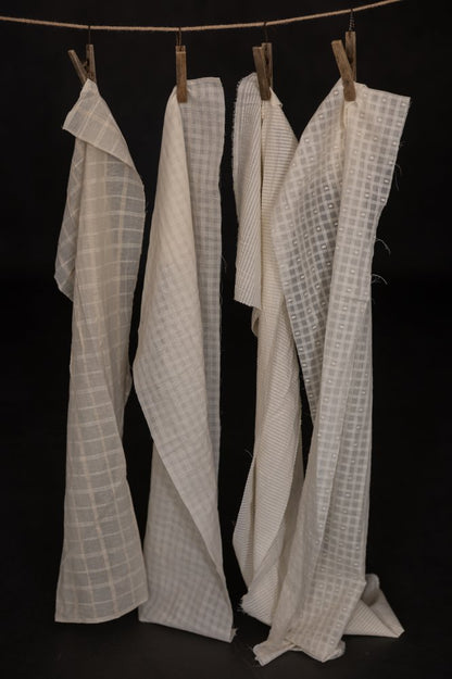 Chequered Stripe Natural Indian Cotton - Merchant & Mills