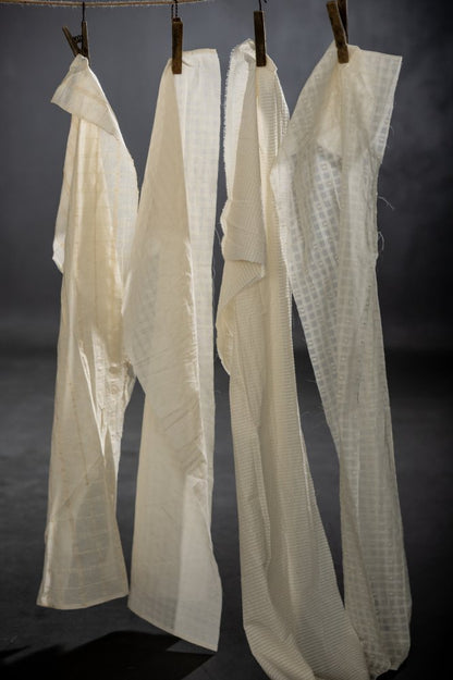 Chequered Stripe Natural Indian Cotton - Merchant & Mills