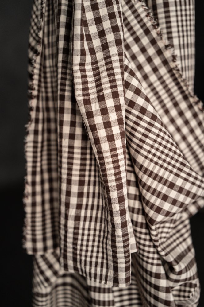 Log Cabin Organic Cotton Linen Check - Merchant & Mills