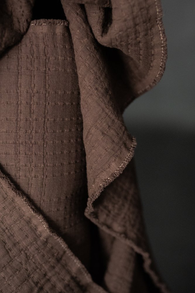 Soft Stitch Archie Brown - Jacquard Cotton - Merchant & Mills
