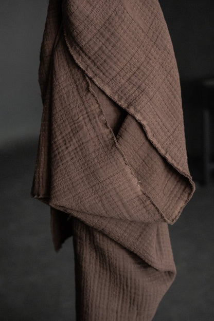 Soft Stitch Archie Brown - Jacquard Cotton - Merchant & Mills