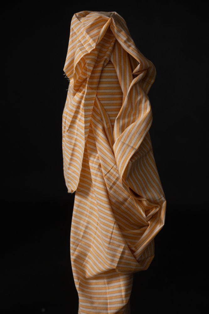 Kumquat Stripe Handwoven Indian Cotton - Merchant & Mills