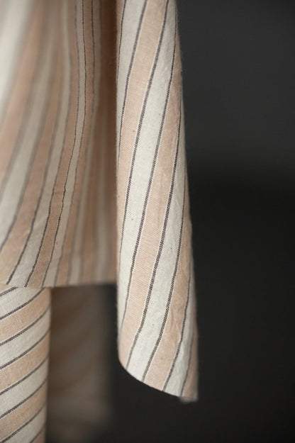 Stipple Pink Stripe Handwoven Indian Cotton - Merchant & Mills
