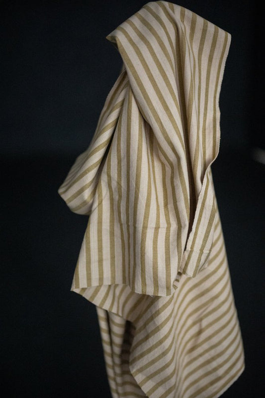 Verbena Lemon Stripe Handwoven Indian Cotton - Merchant & Mills