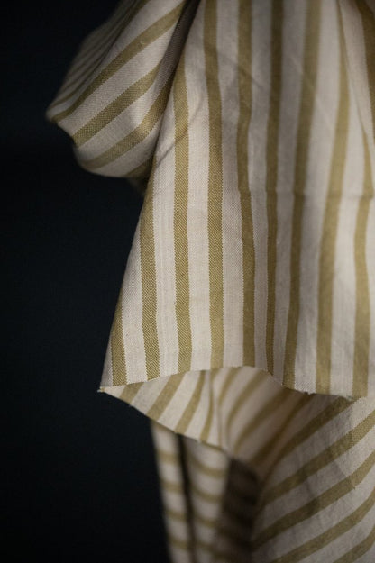 Verbena Lemon Stripe Handwoven Indian Cotton - Merchant & Mills