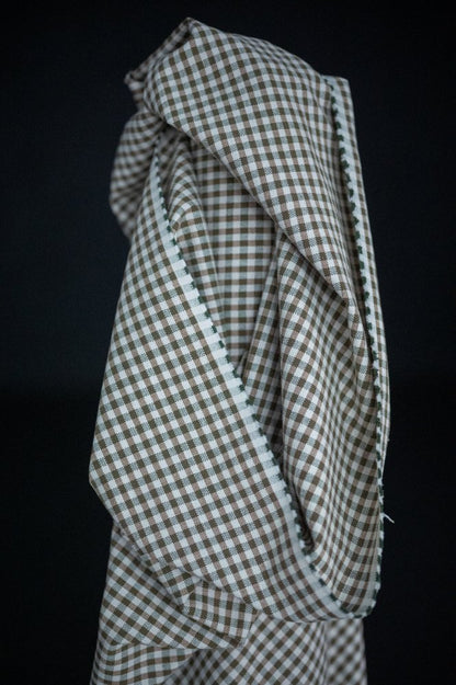 Biscuit Gingham Heavy Recycled Cotton - European Import - Merchant & Mills