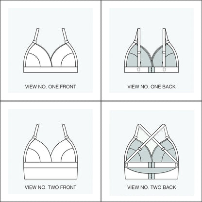 Euler Bralette - Paper Sewing Pattern - Sophie Hines