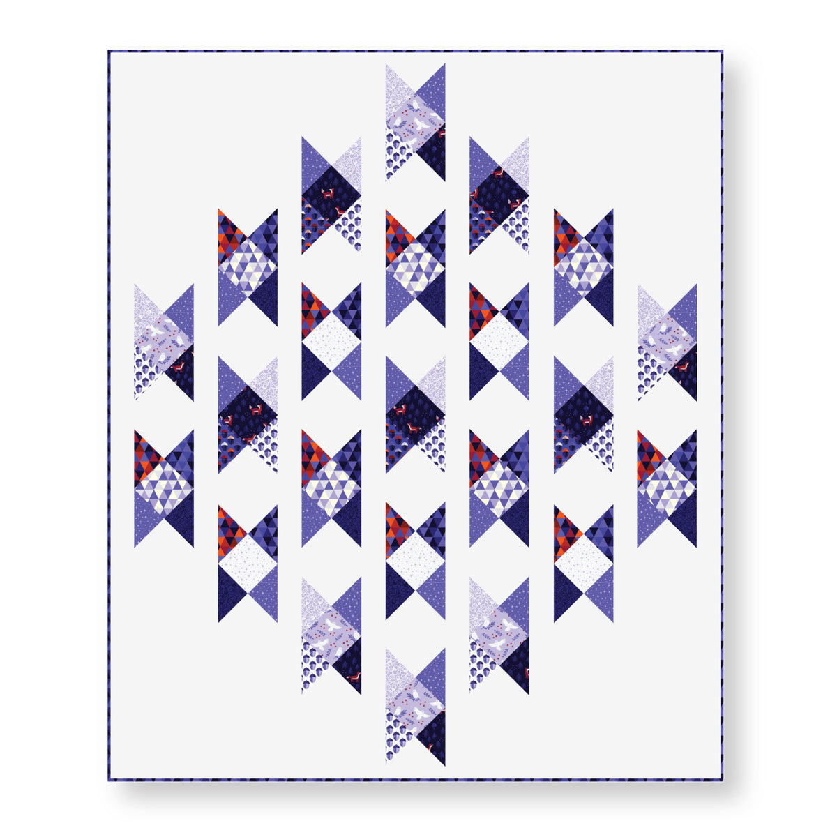 Little Fox - Navy - Jojulein Design - Foxwood - Cloud 9 Fabrics - Organic Cotton Poplin