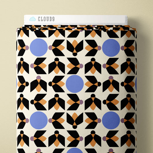 Moon Gleam - Ivory - Firefly Moon - Leah Duncan - Cloud 9 Fabrics - Poplin