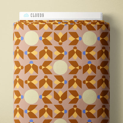 Moon Gleam - Dusty Rose - Firefly Moon - Leah Duncan - Cloud 9 Fabrics - Poplin