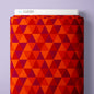 Triangles - Red/Orange - Jojulein Design - Foxwood - Cloud 9 Fabrics - Organic Cotton Poplin