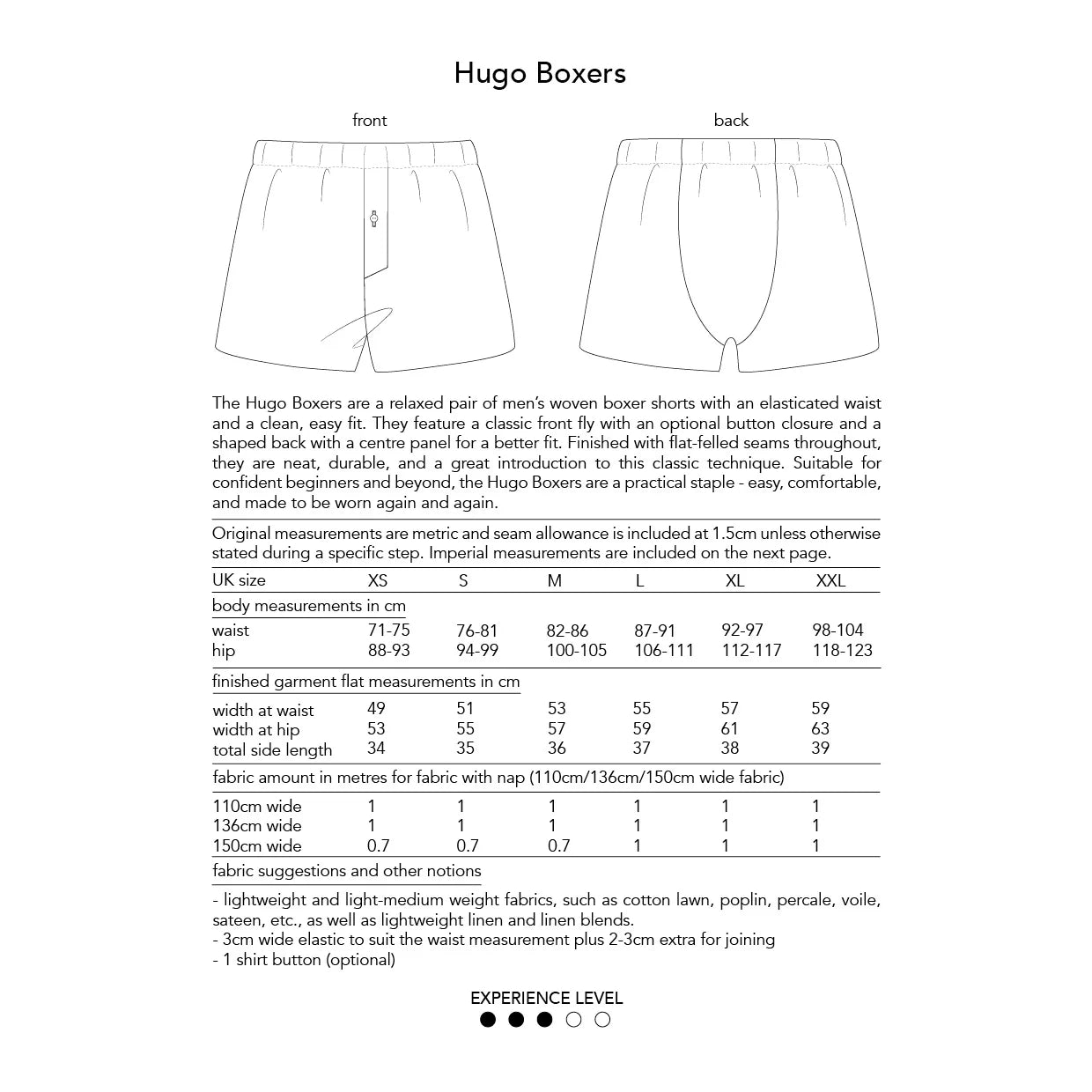 Hugo Boxers Sewing Pattern - Dhurata Davies