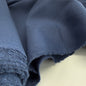 Linen + Viscose + Poly Mix - Classic Indigo fabric, showcasing its breathable texture and smooth drape, perfect for apparel and home sewing projects.