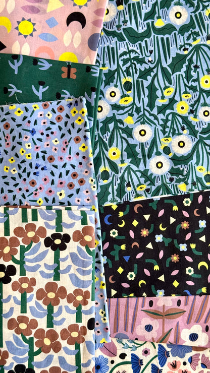 Confetti - Sun Seed Moon - Leah Duncan - Cloud 9 Fabrics - Batiste