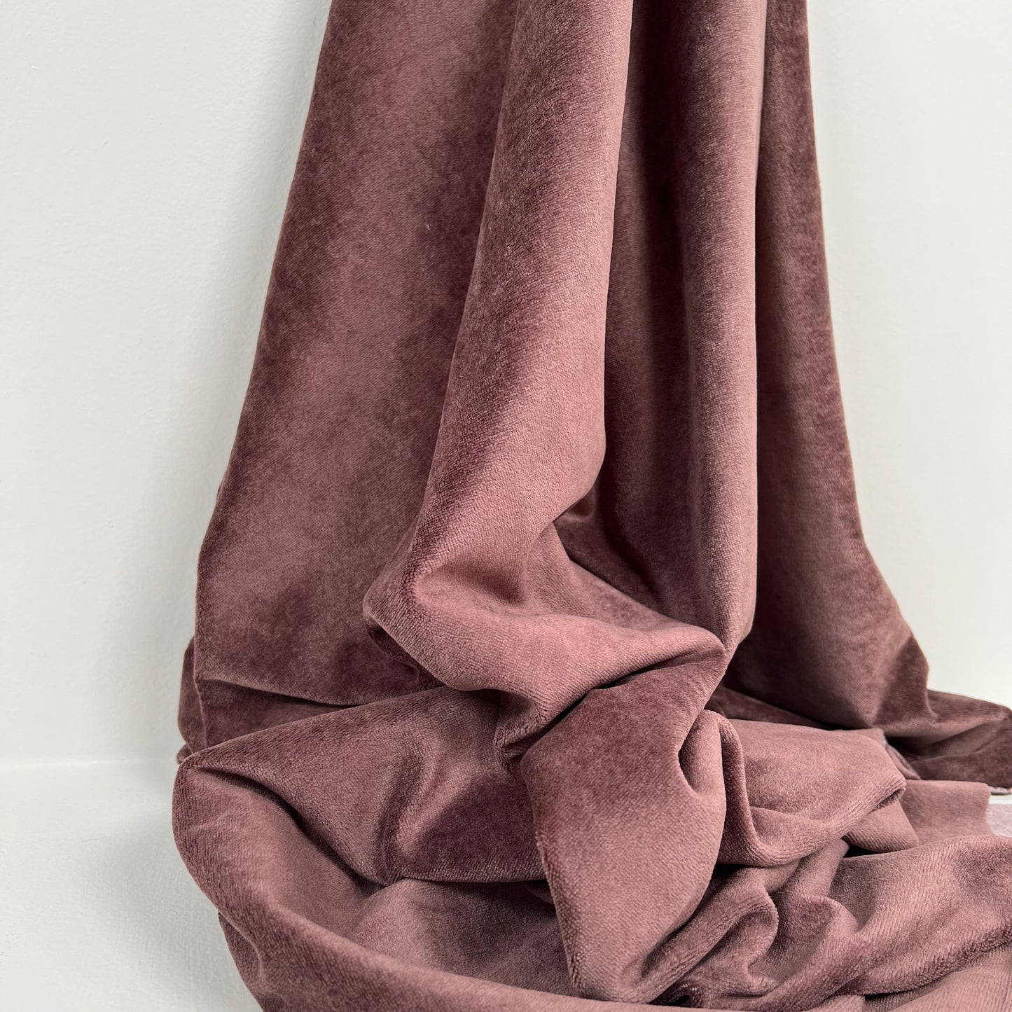 Bamboo Organic Cotton Velour - Chocolate Drizzle