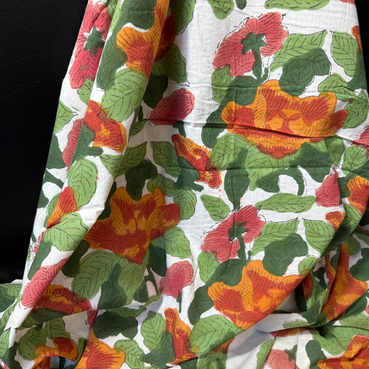 Garden Party - Bagru Indian Cotton Block Print