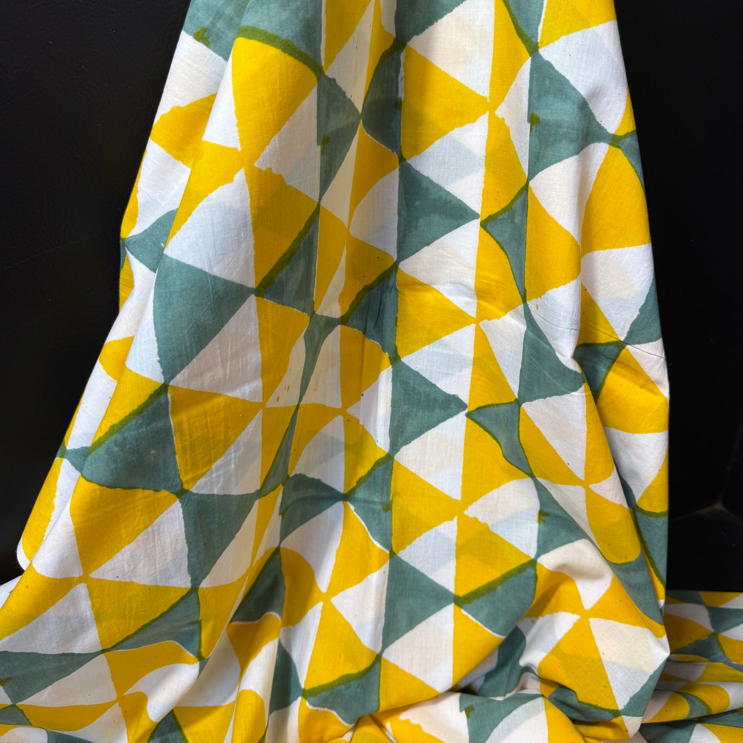 Geo Glow - Bagru Indian Cotton Block Print