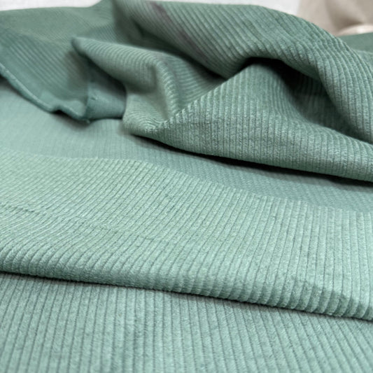 Organic Cotton 8 Wale Corduroy - Sage