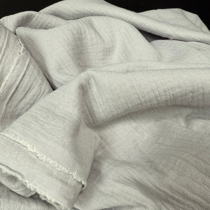 Organic Cotton Double Gauze - Silver Cloud