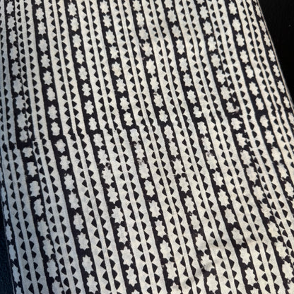 Ebony Echo - Bagru Indian Cotton Block Print