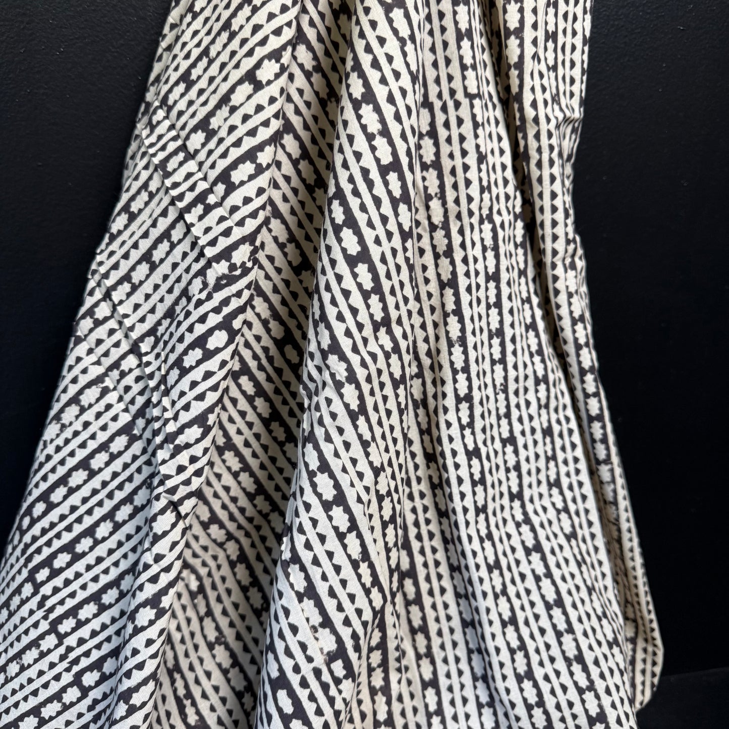 Ebony Echo - Bagru Indian Cotton Block Print