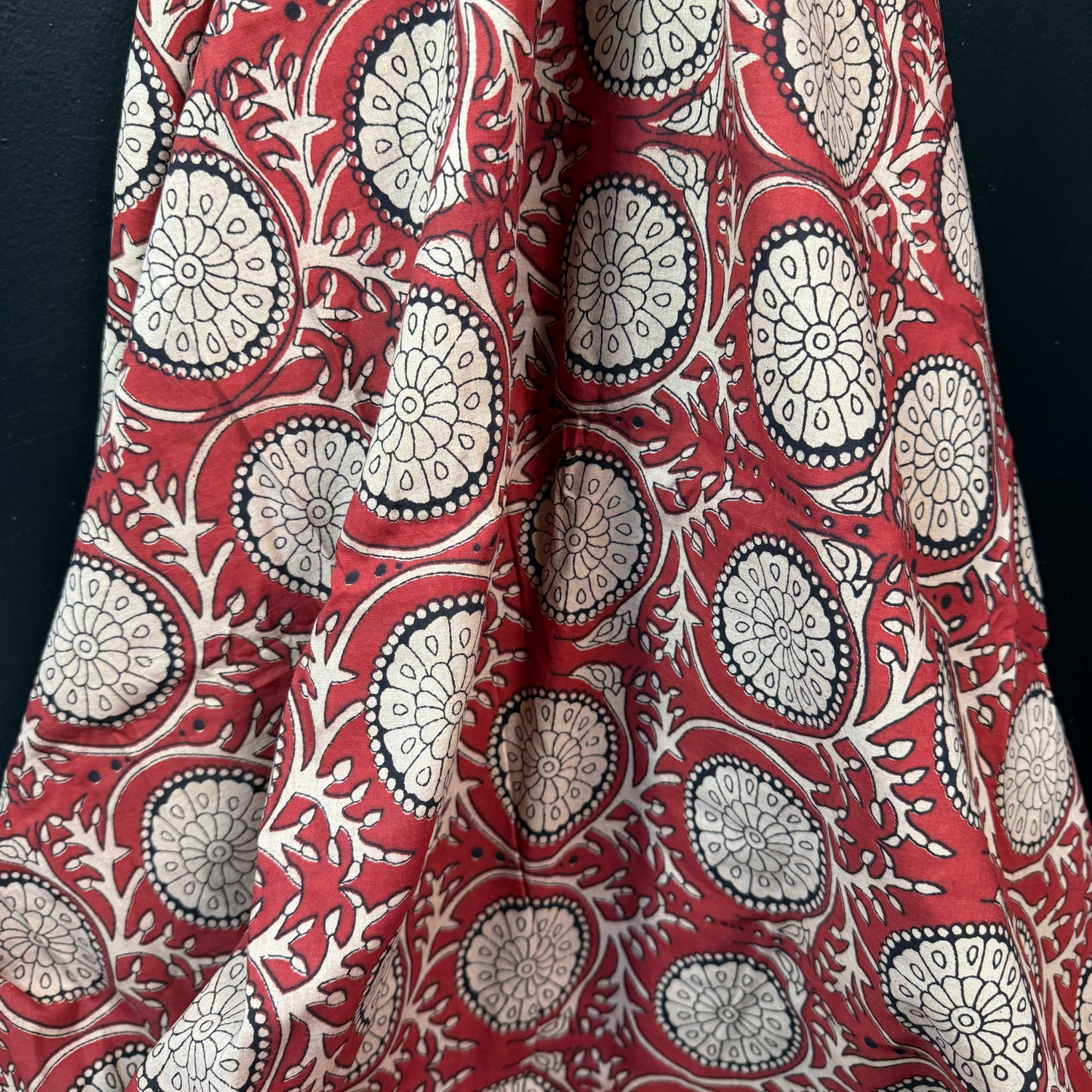 Rustic Bloom Wheel - Bagru Indian Cotton Block Print