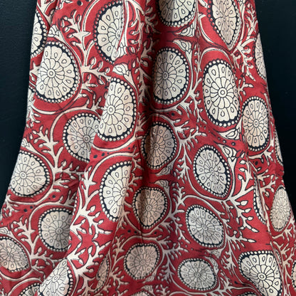 Rustic Bloom Wheel - Bagru Indian Cotton Block Print