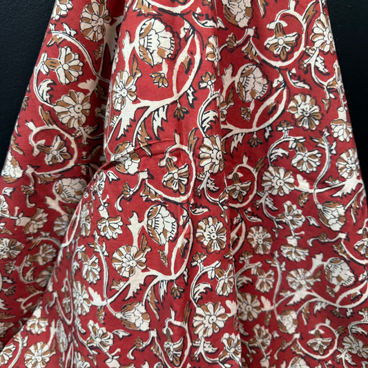 Desert Bloom Trail - Bagru Indian Cotton Block Print