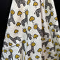 Happy Safari Grey - Bagru Indian Cotton Block Print