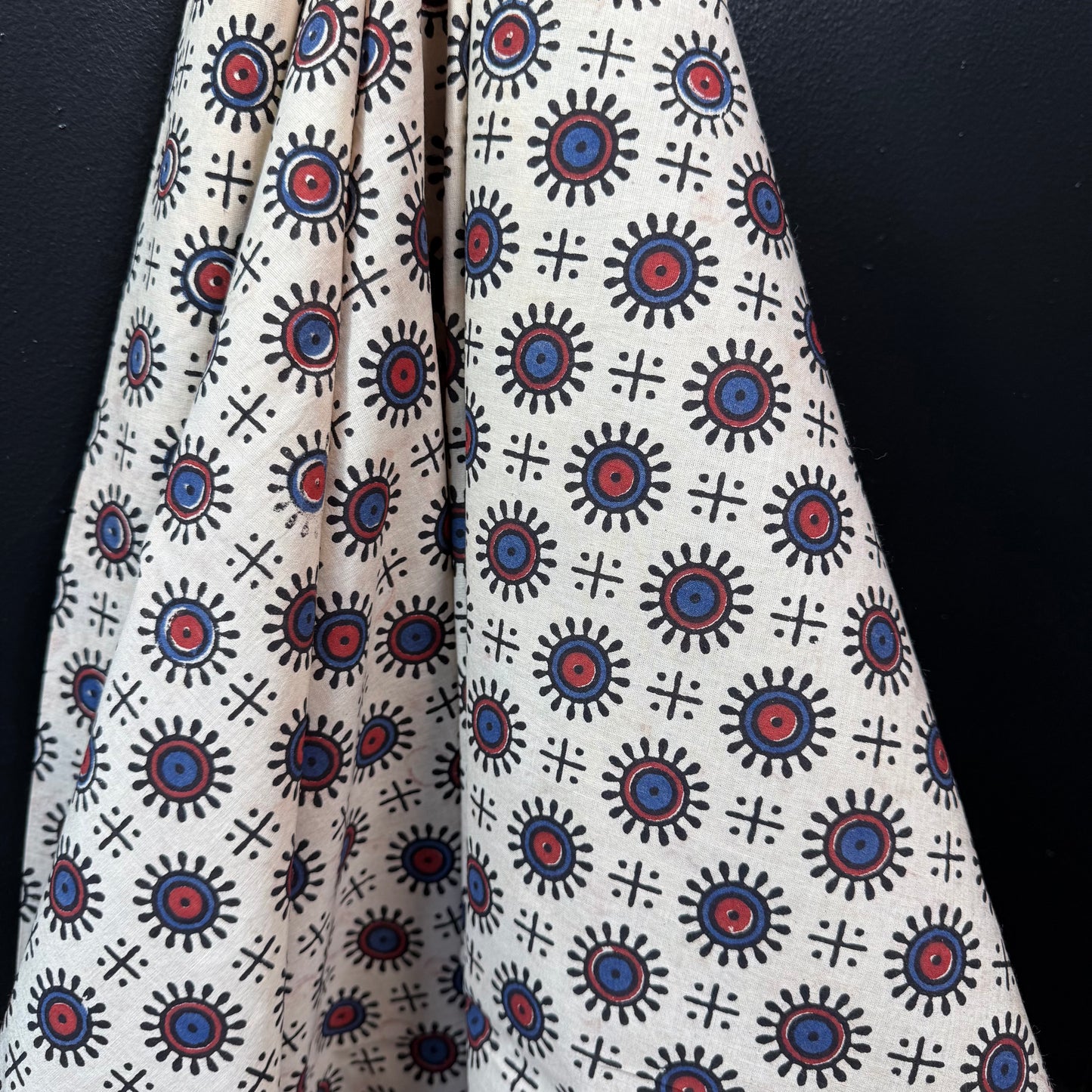 Tribal Orbit - Bagru Indian Cotton Block Print