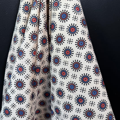 Tribal Orbit - Bagru Indian Cotton Block Print