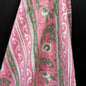 Petal Path Stripes Pink - Bagru Indian Cotton Block Print