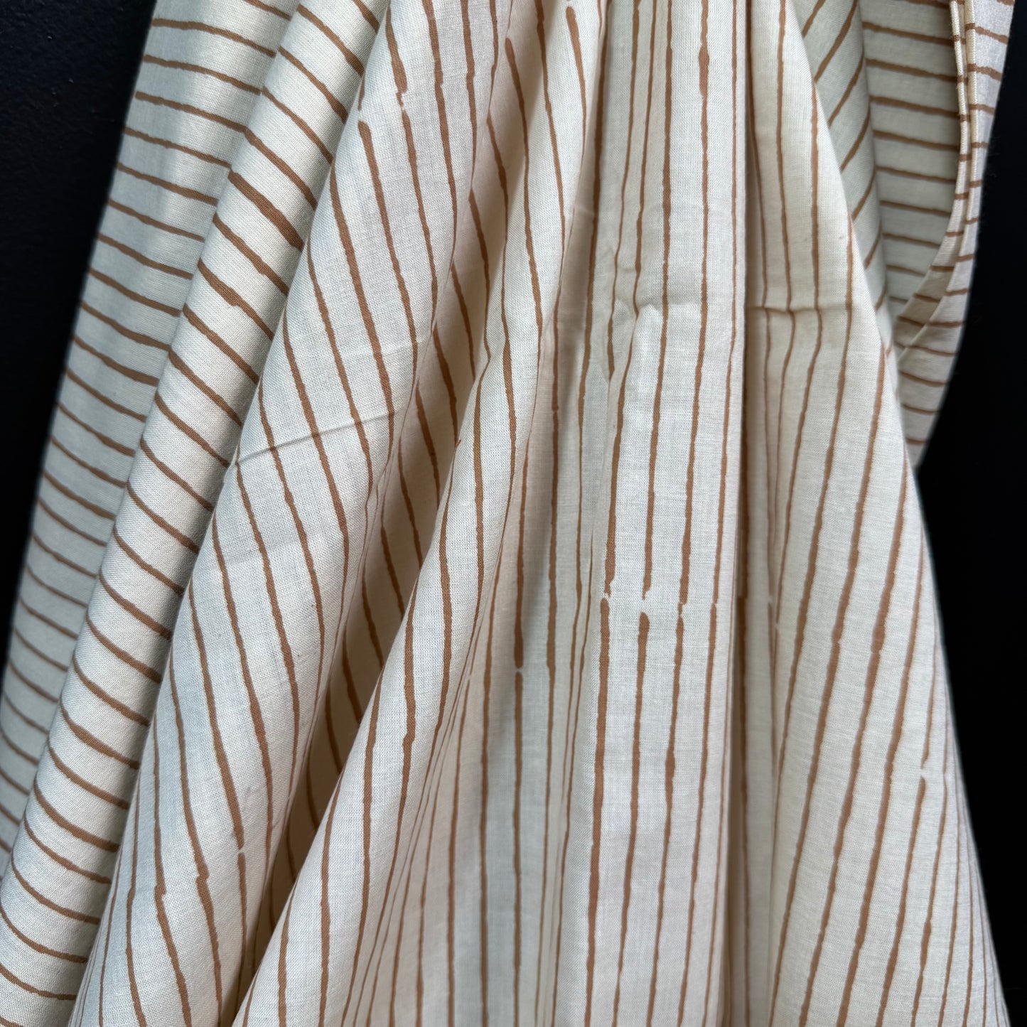 Cumin Stripe - Bagru Indian Cotton Block Print