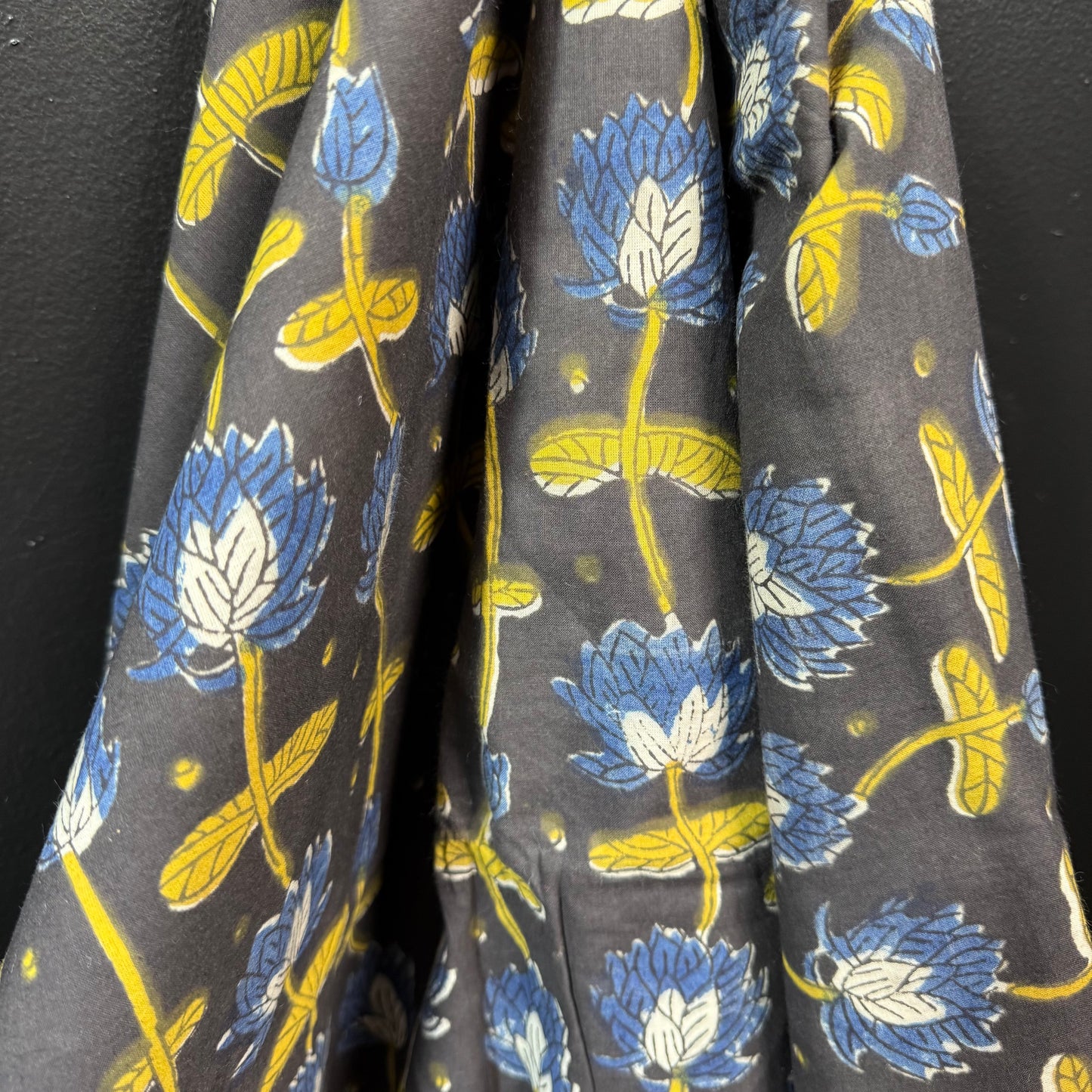 Twilight Bloom - Bagru Indian Cotton Block Print