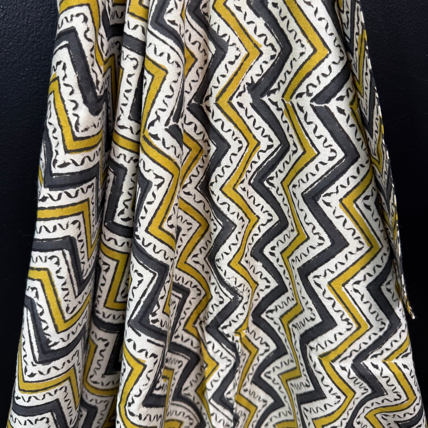 Chevron Trail - Bagru Indian Cotton Block Print