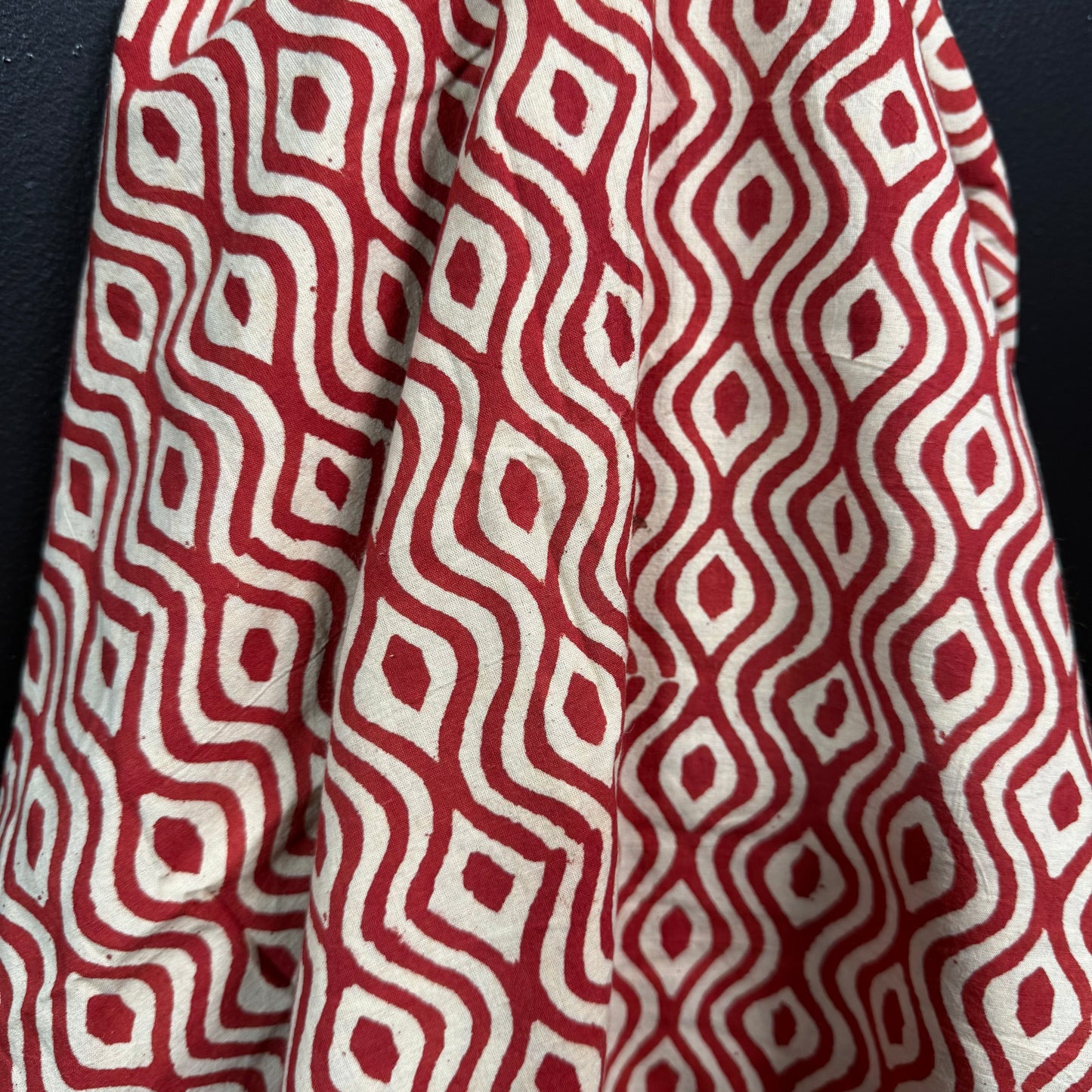 Clay Diamond - Bagru Indian Cotton Block Print