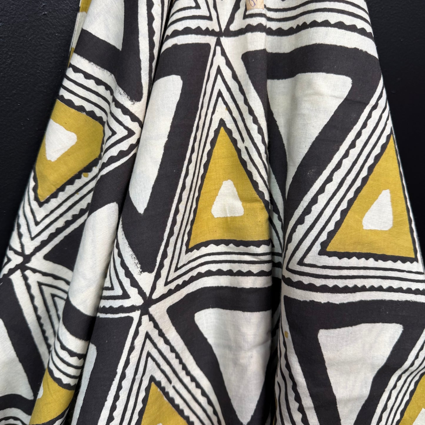 Zig Delta Cumin - Bagru Indian Cotton Block Print