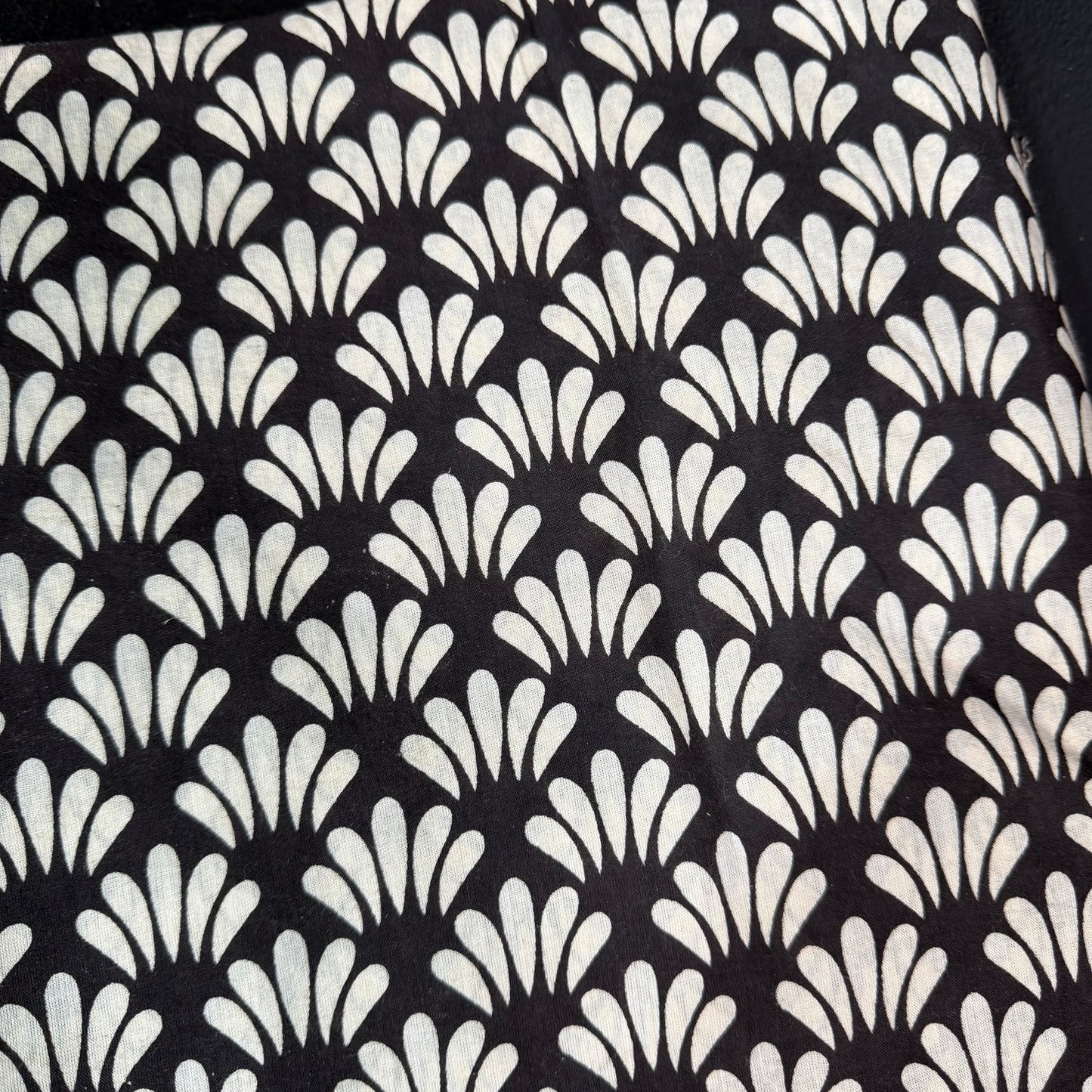 Midnight Fan - Bagru Indian Cotton Block Print