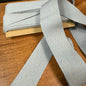38mm Linen Blend Marble Webbing - Japanese Import - Light Blue (sold per meter)